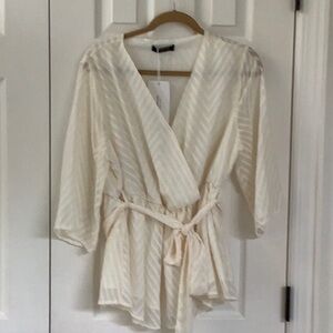 NWT Bloomchic peplum top size 12